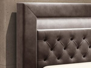 miniaturka Łóżko LED pikowane nowoczesne Paco