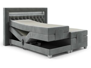 miniaturka Łóżko LED pikowane nowoczesne Paco