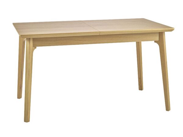 Stół jadalniany rozkładany dąb naturalny na drewnianych nogach