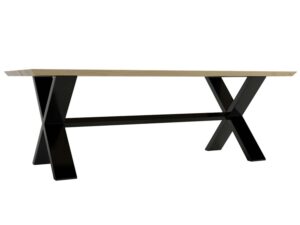 miniaturka Stół dębowo-metalowy z krzyżakiem Metron