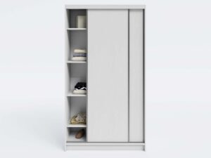 miniaturka Szafa przesuwna Kerem z lustrem i półkami