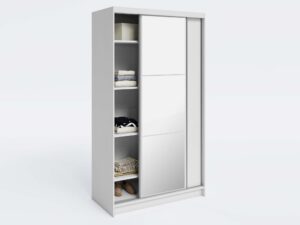 miniaturka Szafa przesuwna Kerem z lustrem i półkami