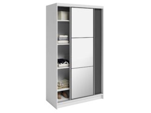 miniaturka Szafa przesuwna Kerem z lustrem i półkami