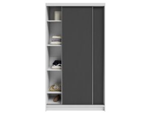 Szafa przesuwna Kerem z lustrem i półkami