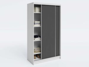 miniaturka Szafa przesuwna Kerem z lustrem i półkami