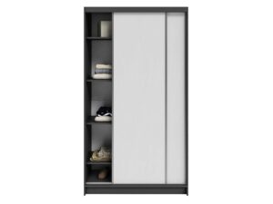 miniaturka Szafa przesuwna Kerem z lustrem i półkami