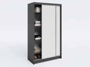 miniaturka Szafa przesuwna Kerem z lustrem i półkami