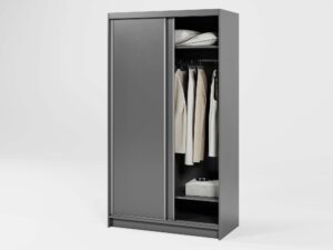 miniaturka Szafa przesuwna Kerem z lustrem i półkami