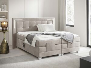 miniaturka Łóżko pikowane oświetlenie LED Paese