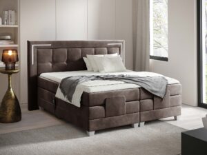 miniaturka Łóżko pikowane oświetlenie LED Paese