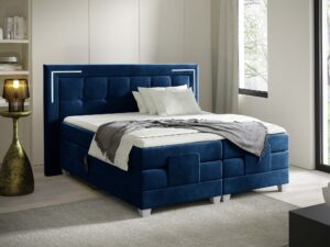 miniaturka Łóżko pikowane oświetlenie LED Paese