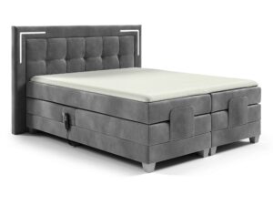 Łóżko pikowane oświetlenie LED Paese