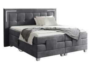 miniaturka Łóżko pikowane oświetlenie LED Paese