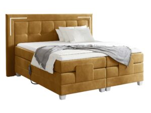 miniaturka Łóżko pikowane oświetlenie LED Paese