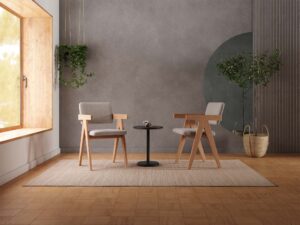 miniaturka Tapicerowane krzesło dębowe nowoczesne Tesla