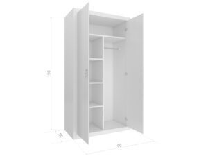 miniaturka Szafa dwudrzwiowa Leo młodzieżowa kolorowa