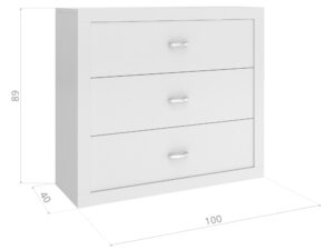 miniaturka Komoda młodzieżowa Leo kolorowa do pokoju dziecka