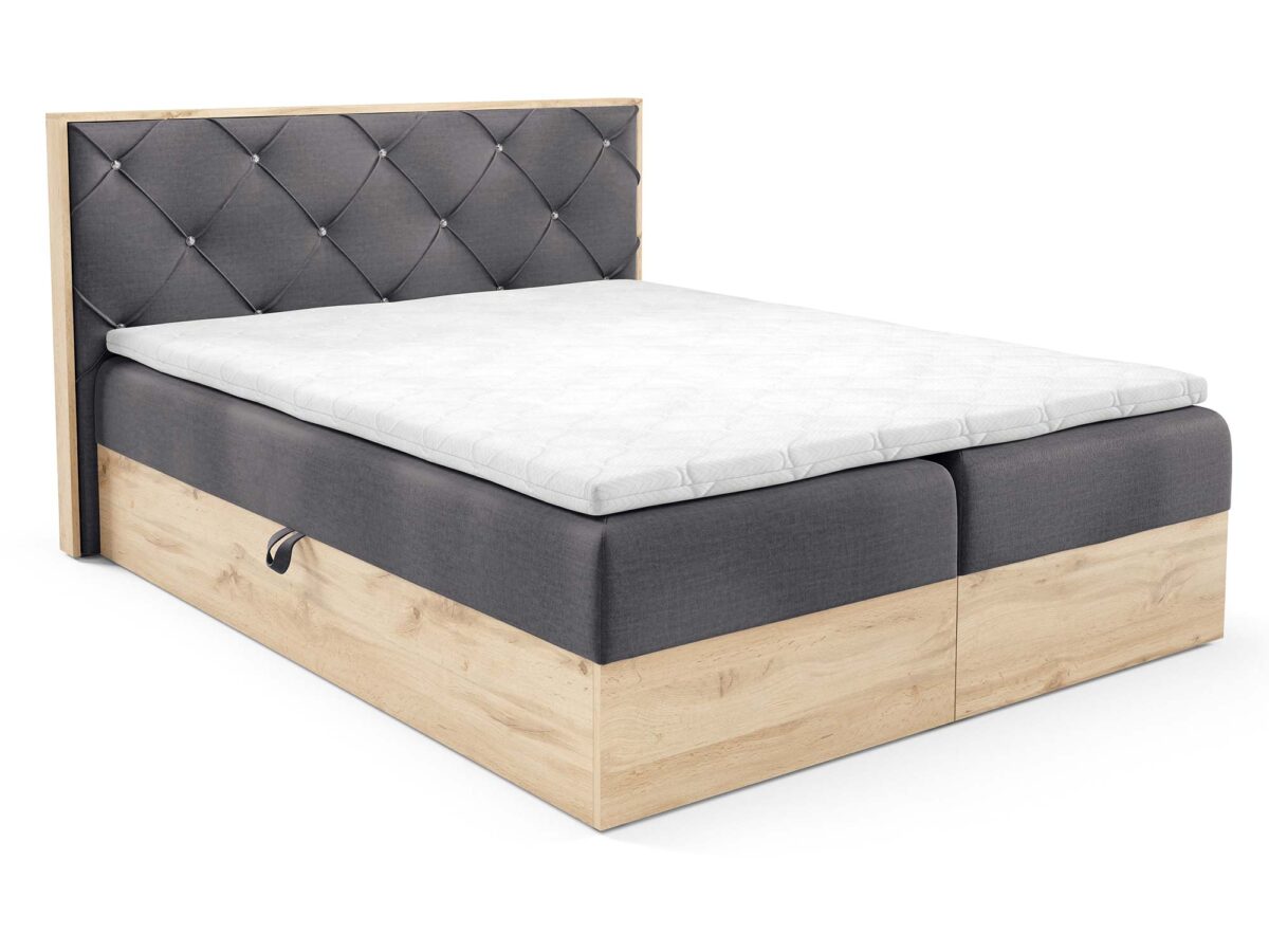 Łóżko z pojemnikiem klasyczne Mizon 12