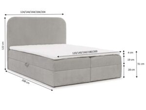 miniaturka Łóżko rozkładane automat sprężynowy Candy