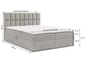 miniaturka Łóżko rozkładane automat sprężynowy Petal