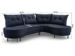 miniaturka Kanapa Loftowa Wolnostojąca Sprężyny Faliste Belluva