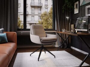 miniaturka Nowoczesny fotel loftowy aluminiowy Balea