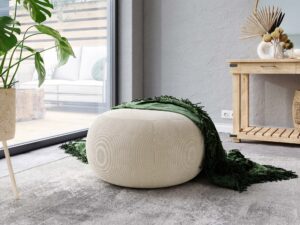 miniaturka Puf elegancki tapicerowany prosty Claresa M