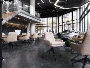 miniaturka Tapicerowany fotel nowoczesny obrotowy Balea 2