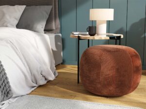 miniaturka Puf skandynawski tapicerowany minimalistyczny Claresa S