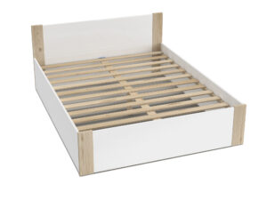 miniaturka Łóżko z pojemnikiem do sypialni w stylu skandynawskim Corner