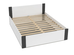 miniaturka Łóżko z pojemnikiem do sypialni w stylu skandynawskim Corner