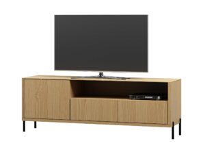 Szafka RTV 2S1D z metalowymi nogami Avolino