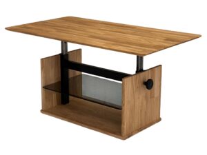 miniaturka Ława regulowana ze szklaną półką Taverno