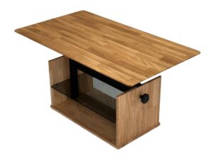 miniaturka Ława regulowana ze szklaną półką Taverno