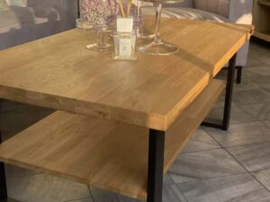 miniaturka Ława drewniano-metalowa industrialna Metron