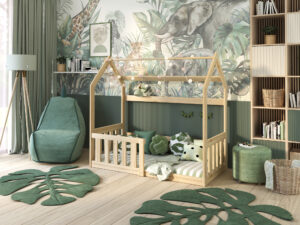 miniaturka Drewniane łóżko domek Coco 160×80 w stylu skandynawskim