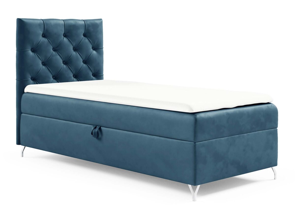 Łóżko z pojemnikiem tapicerowane Julia