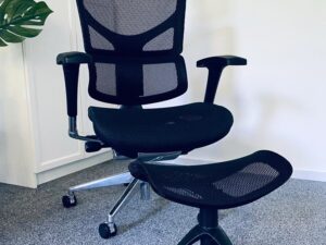 miniaturka Ergonomiczny fotel obrotowy ERGOFLY Sail Alum T-01 Black