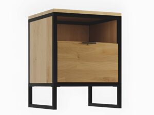 miniaturka Stolik nocny drewniany ciemna rama Kongo