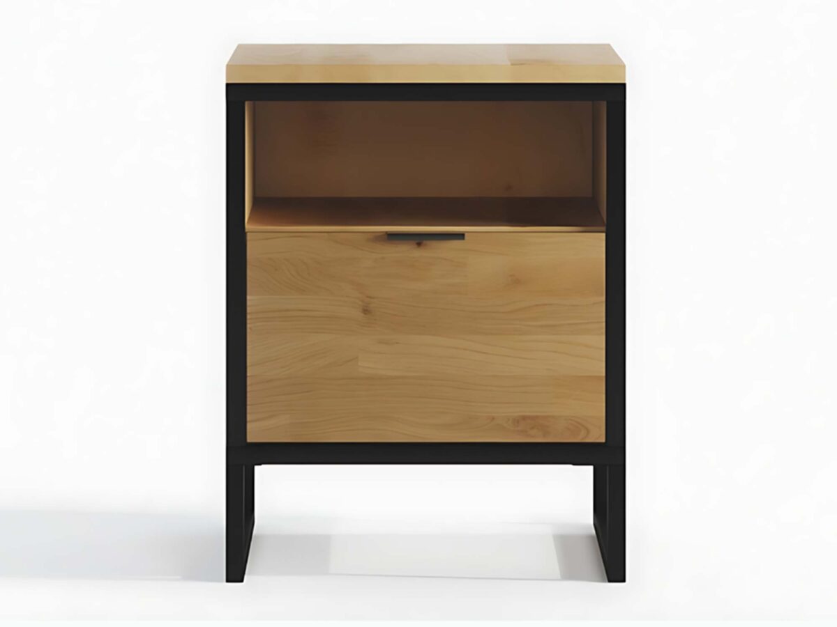 Stolik nocny drewniany ciemna rama Kongo