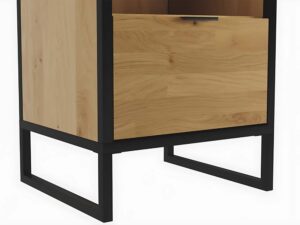 miniaturka Stolik nocny drewniany ciemna rama Kongo