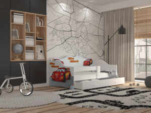 miniaturka Łóżko dziecięce Rima 160 z nadrukiem i wysuwaną szufladą