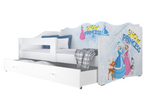 miniaturka Łóżko dziecięce Rima 160 z nadrukiem i wysuwaną szufladą