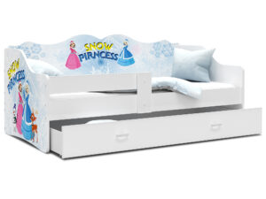 miniaturka Łóżko dziecięce Rima 160 z nadrukiem i wysuwaną szufladą