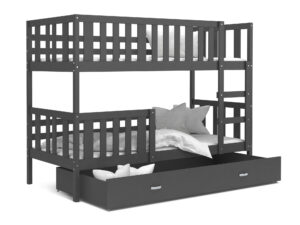 miniaturka Łóżko piętrowe Bambi 190×80 z szufladą i materacem