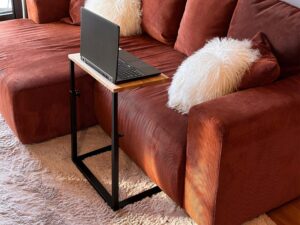 miniaturka Stolik pomocniczy regulowany drewniano-metalowy Metron