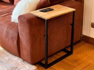 miniaturka Stolik pomocniczy regulowany drewniano-metalowy Metron