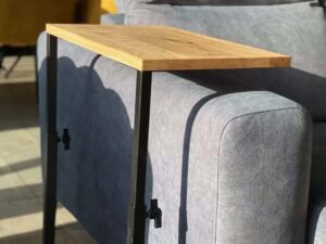 miniaturka Stolik pomocniczy regulowany drewniano-metalowy Metron