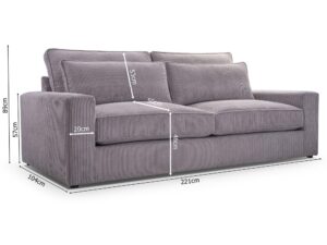 miniaturka Kanapa Nowoczesna Sprężyny Faliste Clomi