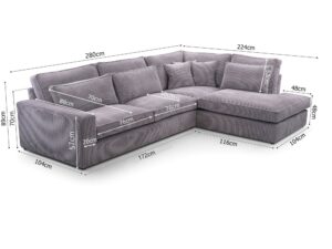 miniaturka Kanapa Nowoczesna Sprężyny Faliste Vera Mini